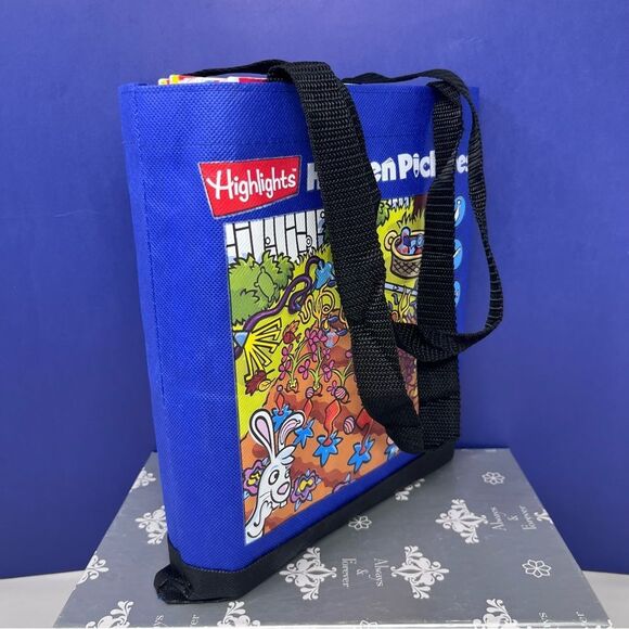 Highlights Hidden Pictures Garden Print Tote Bag & High Five Magazine Bundle 20 - Picture 1 of 10